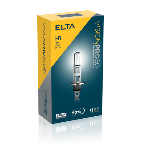 ELTA H1 12V 55W Vision PRO +50% BOX 2 kosa