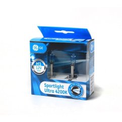GE Halogenlampe Sportlight Ultra +30%, H1, 4200K, 2Stk.