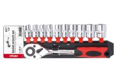 Zestaw kluczy nasadowych 11 szt. 1/2 " 10-24 mm