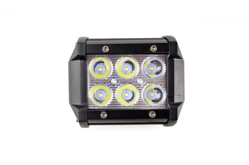 LED pracovní světlo 6LED 95x77 18W FLAT 9-36V AWL17