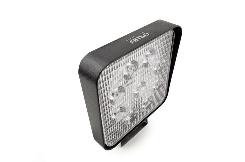 LED munkalámpa 9LED 110x110 35W FLAT 9-36V AWL07