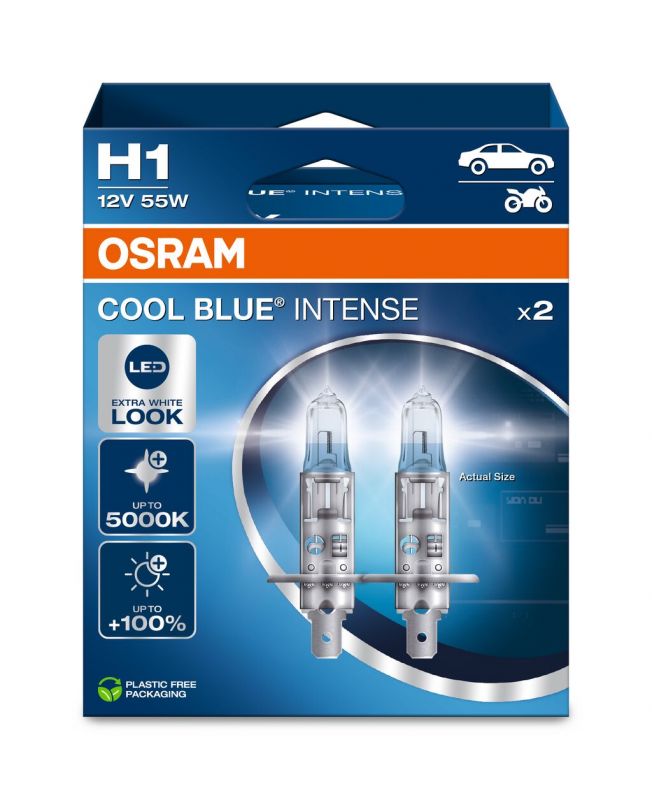 OSRAM CoolBlue Intense H1 55W NextGeneration 5000K BOX