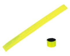 Reflecterende gele armband met metalen versteviging 30CM, set van 2 stuks