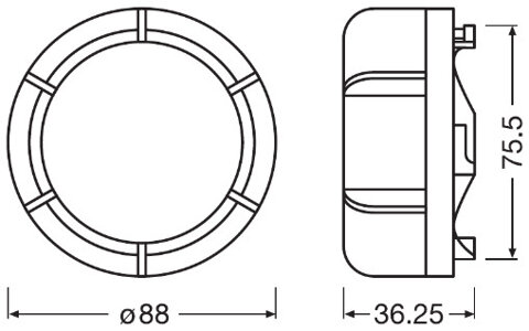Hoofdkoplampkap LEDriving CAP LEDCAP01 2 stuks