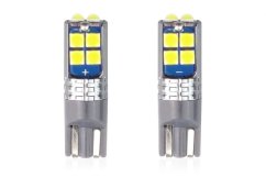 Bombillas LED CANBUS 10SMD 3030 T10 W5W Blanco 12V/24V