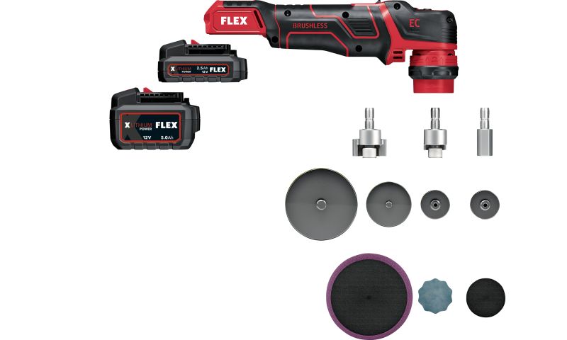 Flex PXE 80 12-EC/2.5 SET - Zestaw z akcesoriami
