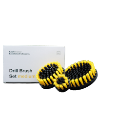 Koch Chemie Drill Brush Set medium - Conjunto de 3 Escovas Macias para Furadeira sem Fio
