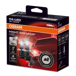Osram H4 NIGHT BREAKER LED +230% 64193DWNB 6000K 2 unidades