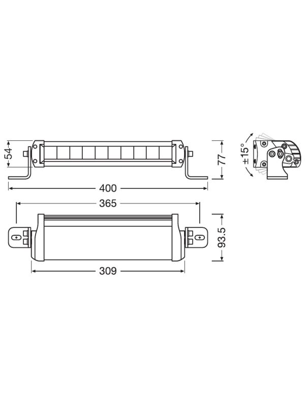 Osram LEDriving Lightbar FX250-CB LEDDL103-CB 12/24V 35W