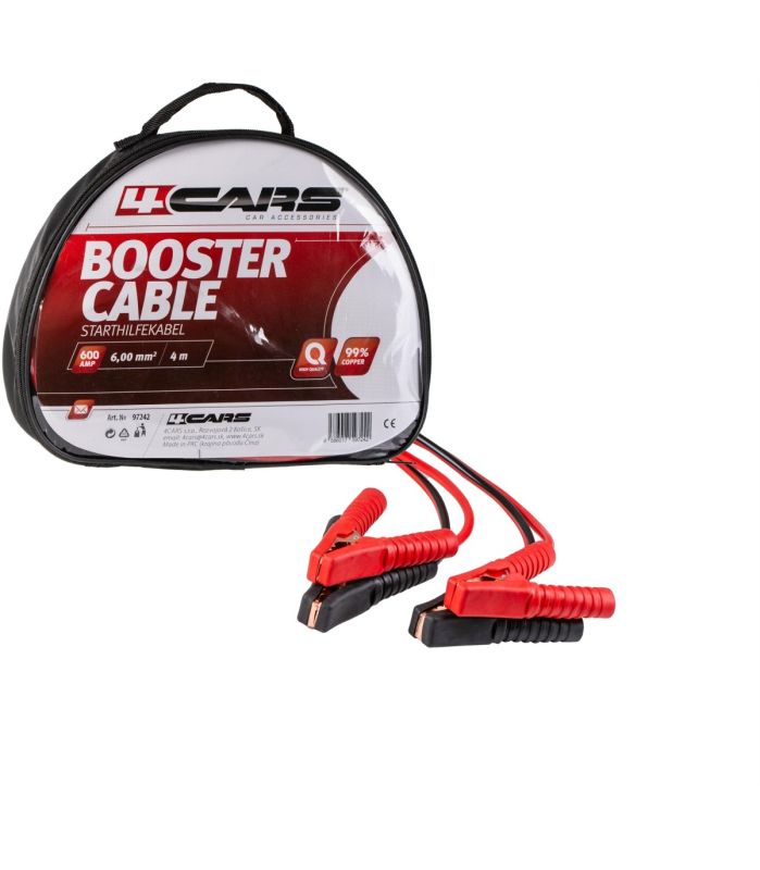 Стартов кабел 600AMP, 6.0MM², 4M