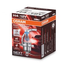 H4 OSRAM Night Breaker Laser +150% 1 unidade