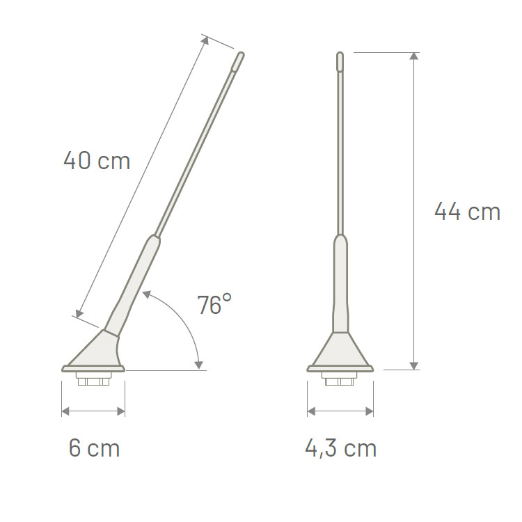 CAL-7677880 Calearo Antenna 16V AM FM 76° aktív