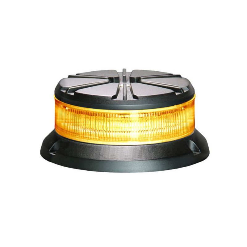 Ostrzegawcza lampa błyskowa LED, 24LED, 12-24V, montaż na 3 śruby, R65, pomarańczowa, 911FD24-A