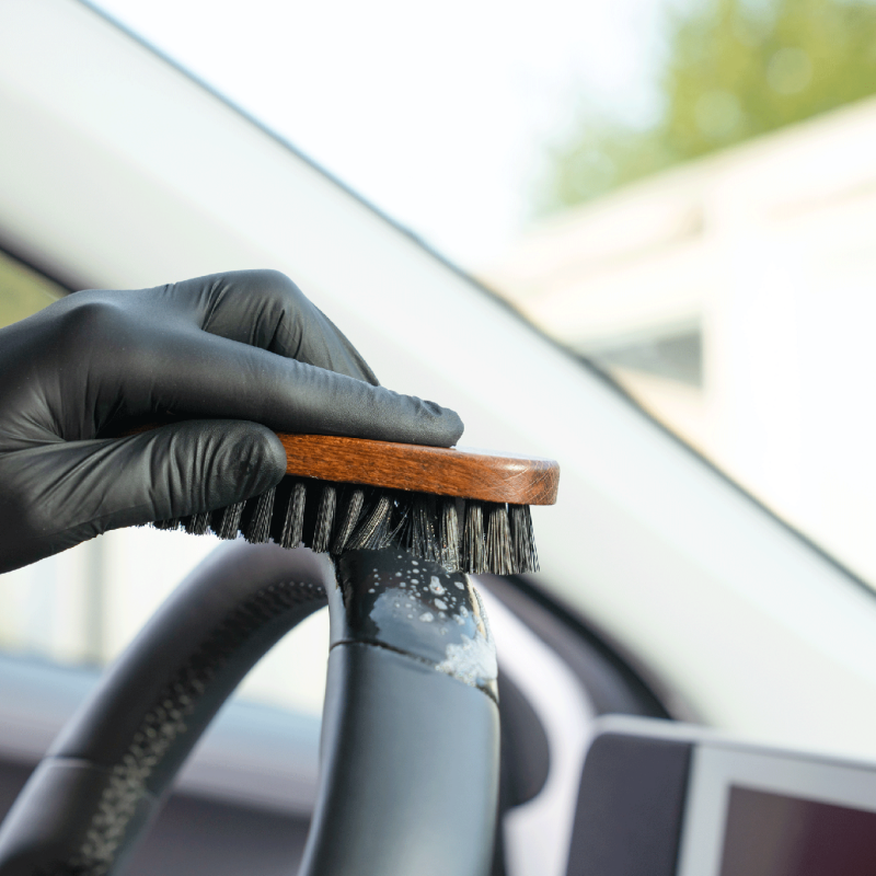 COLOURLOCK Leather Cleaning Brush Brown - Borstel voor leer