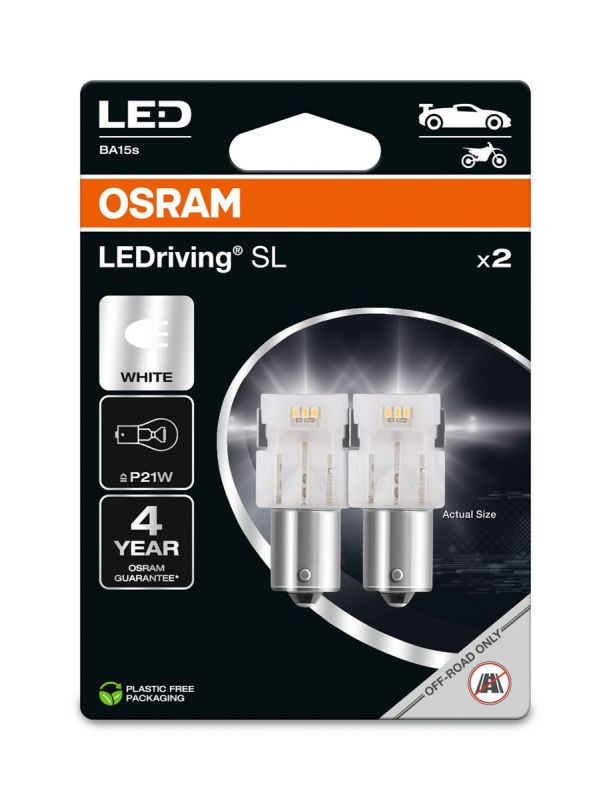 Osram LEDriving SL 7506DWP-02B 12V 1,4W BA15S 6000K P21W