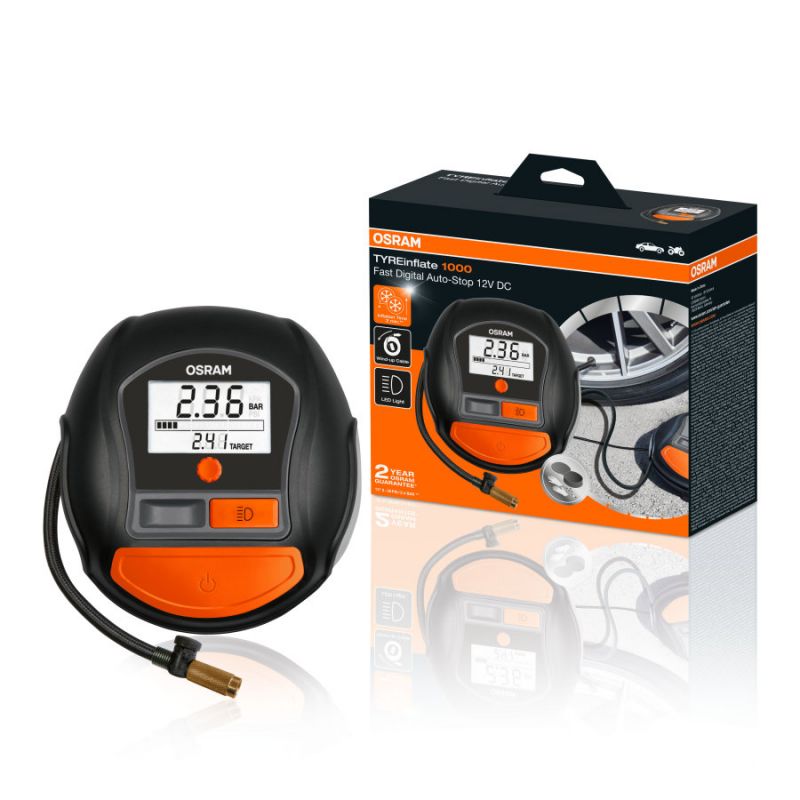 Digitální kompresor Osram TYREinflate 1000