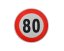 Reflexná samolepka označenie konštr. rýchlosti, 20cm 130km/h