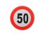 Reflexná samolepka označenie konštr. rýchlosti, 20cm 130km/h