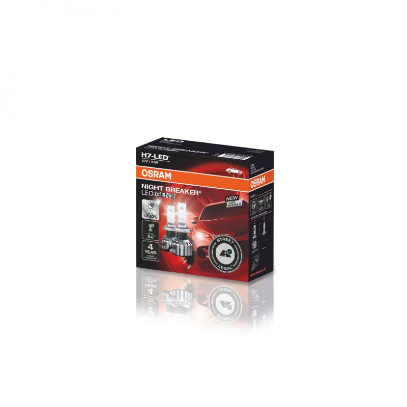 Osram H7 NIGHT BREAKER LED +230% 64210DWNBG2 GEN2 6000K 2db