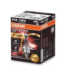 H4 OSRAM Night Breaker Laser +200% 1 unidade