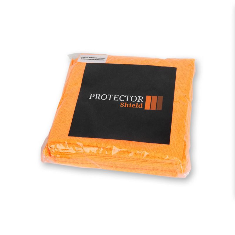 PR N01-O utěrka z mikrovlákna, 40x40 300 g/m2 bez lemu, oranžová - 5 ks
