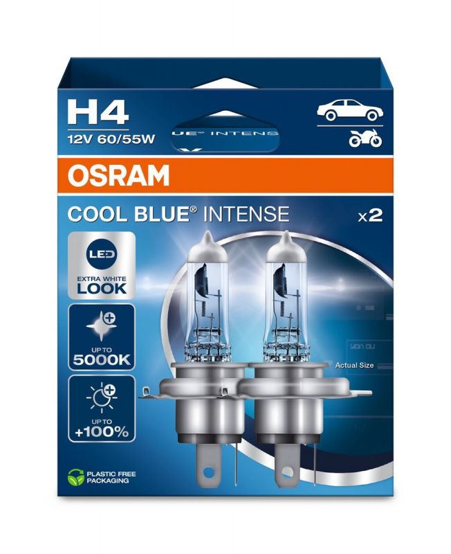 OSRAM CoolBlue Intense H4 60/55W NextGeneration 5000K BOX
