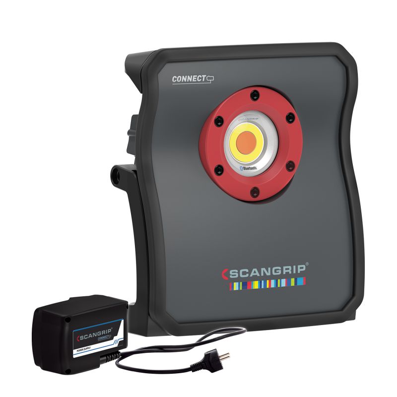 Scangrip MULTIMATCH 3 POWER SUPPLY UK - Lanterna de trabalho LED com fonte de alimentação