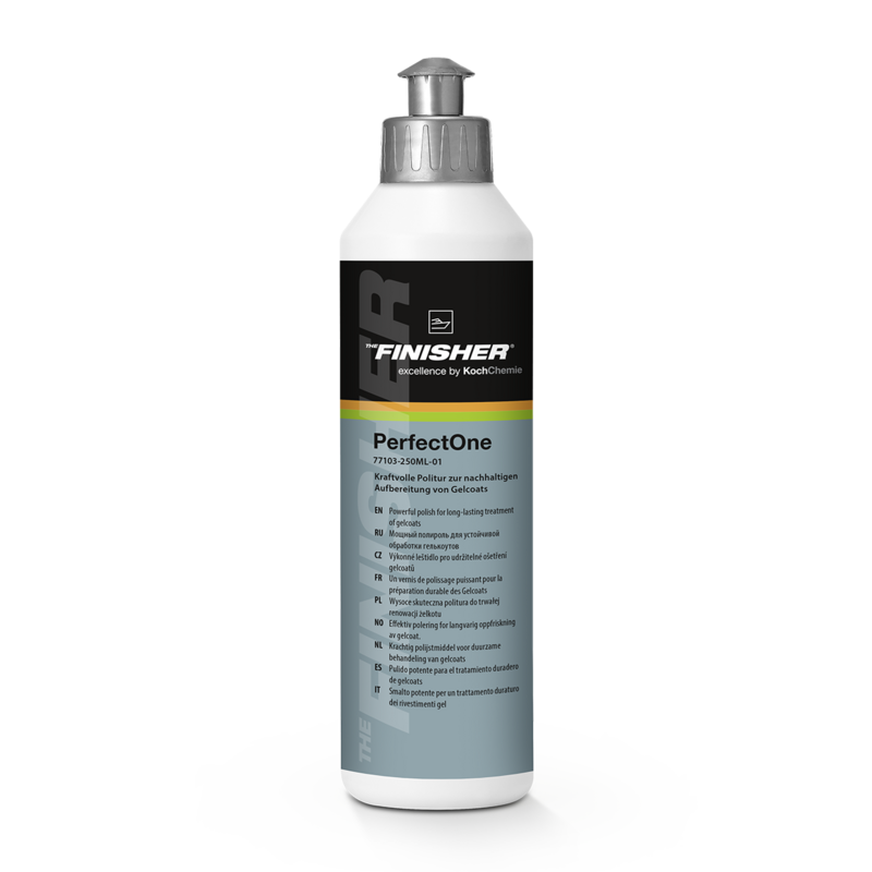 Koch Chemie The Finisher PerfectOne – Pasta de polimento em uma etapa para gelcoat e verniz de barcos 250ml