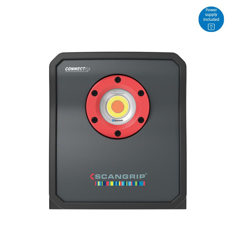 Scangrip MULTIMATCH 3 POWER SUPPLY UK - Lanterna de trabalho LED com fonte de alimentação