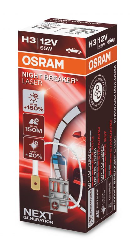 H3 OSRAM Night Breaker Laser +150% 1szt.