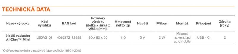 OSRAM AirZing Mini LEDAS101 - καθαριστής αέρα από βακτήρια και ιούς