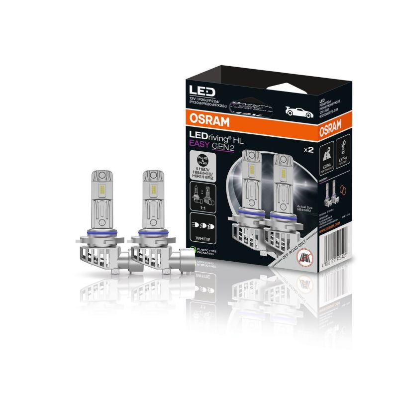 Osram LEDriving HL EASY HB3/HIR1/H10/HB4/HIR2 6500K 2 unid.