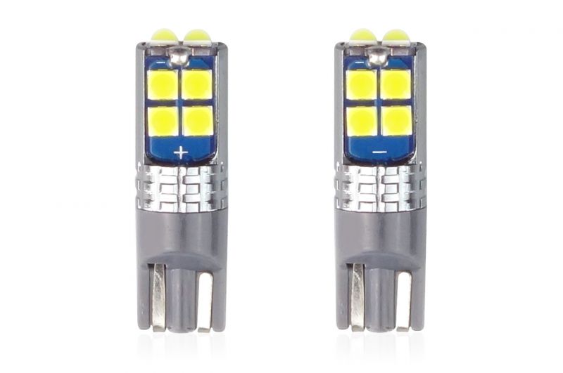 Bombillas LED CANBUS 10SMD 3030 T10 W5W Blanco 12V/24V