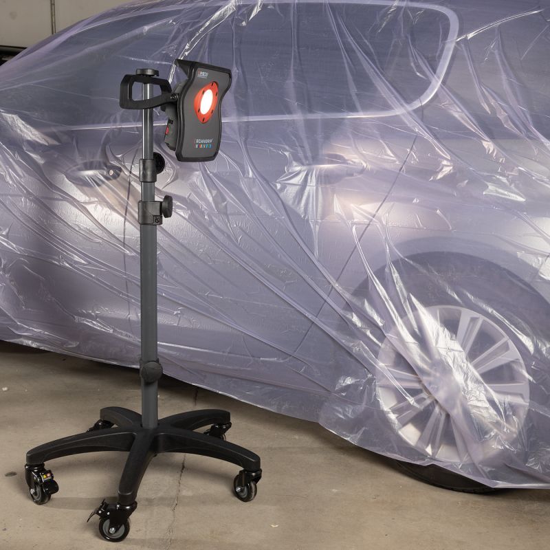 Scangrip Wheel stand - móvel; tripé telescópico para luzes de detalhamento e trabalho