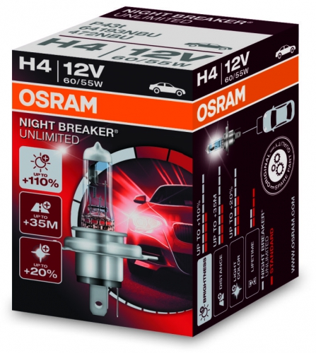 H4 OSRAM Night Breaker Unlimited 1ks