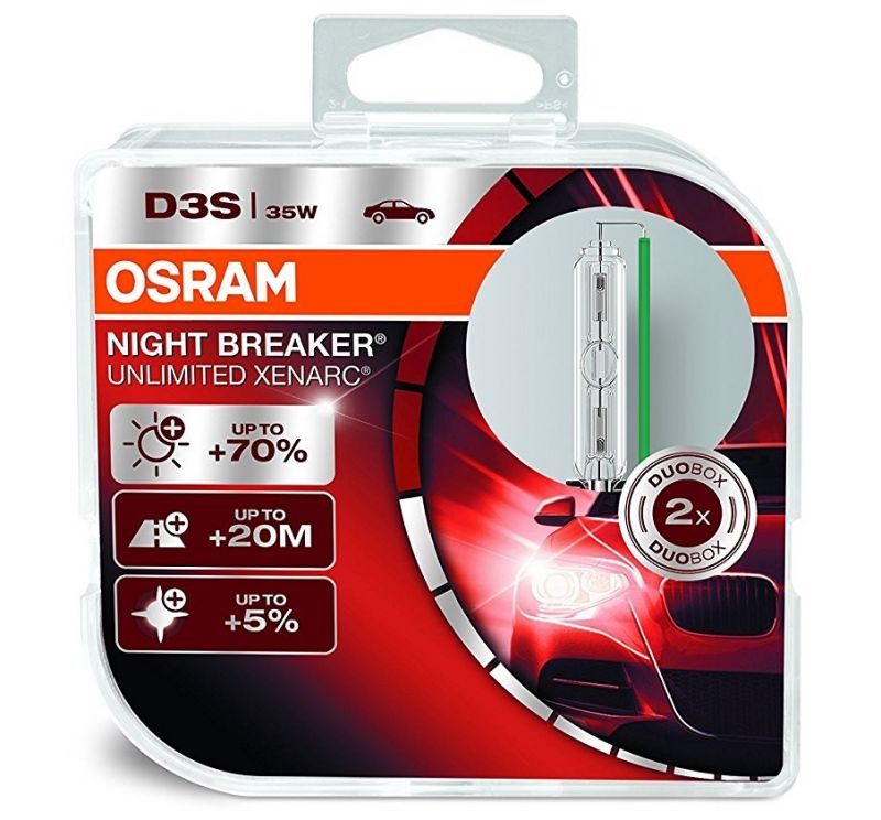 Ampoule au xénon OSRAM D3S XENARC NIGHT BREAKER UNLIMITED BOX