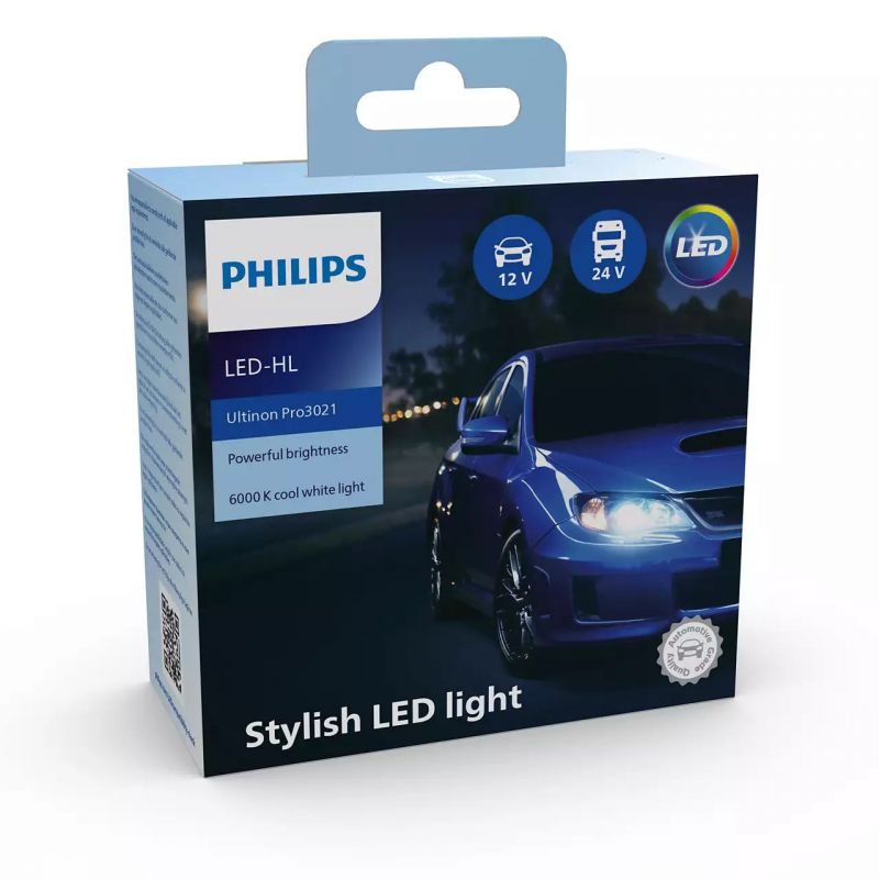 PHILIPS LED H11 Ultinon Pro3021 6000K 2 pezzi