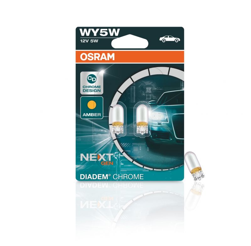 OSRAM 12V WY5W W2,1x9,5d 12V diadém chrom oranžový 2ks