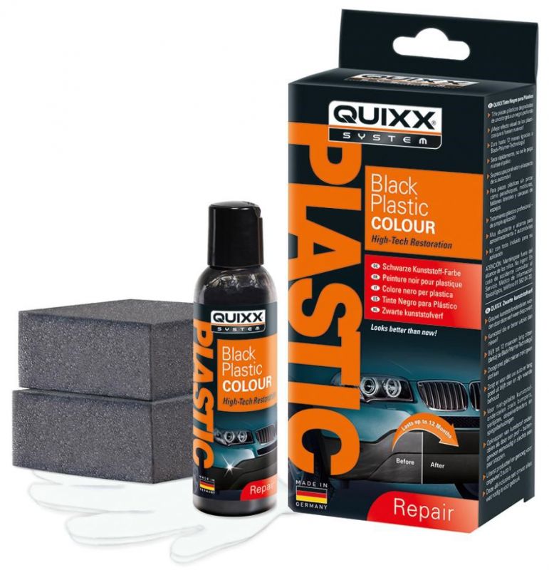 Quixx - černá barva plastu - černidlo na plasty