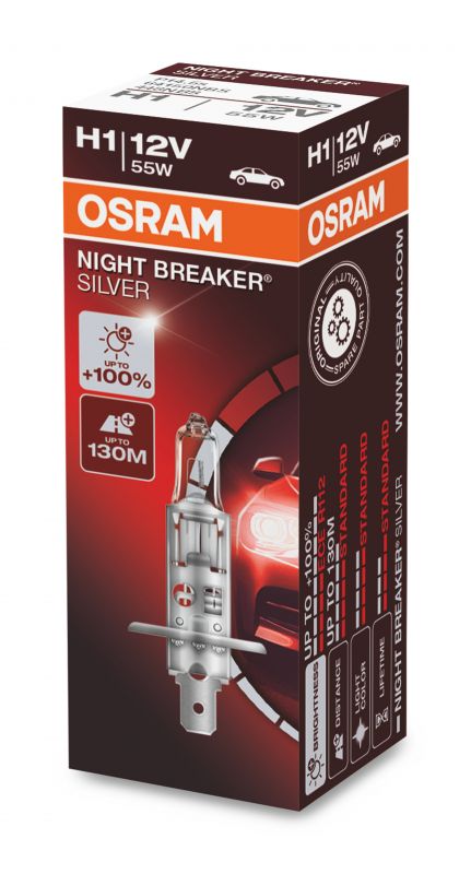 H1 OSRAM Night Breaker Silver +100% 1db