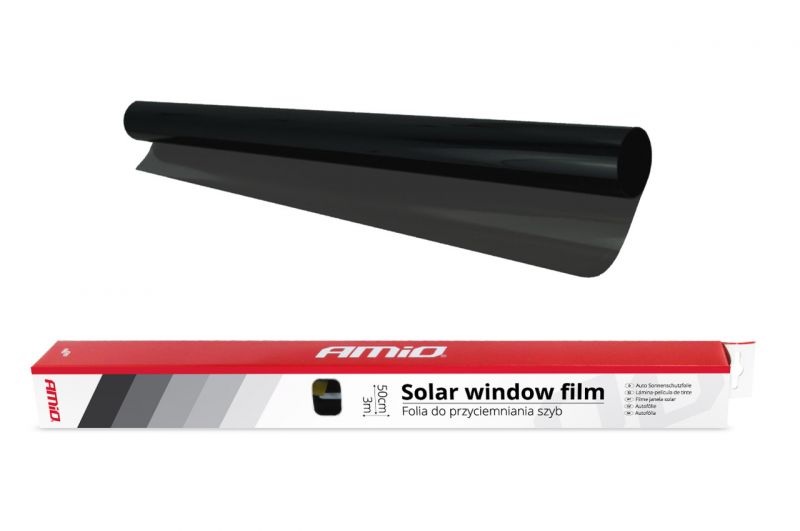 AMiO Fólie na okna Dark Black 0,5x3m Propustnost světla 15%