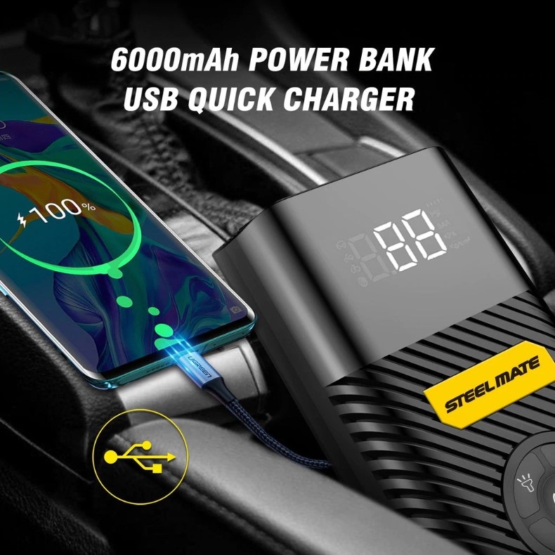 TI PO8 Kompresor na dofukování kol / Power banka