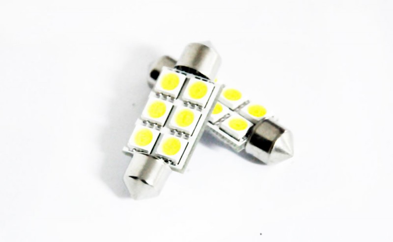 Diodo LED de techo 6-SMD 5050 10x36mm