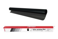 AMiO Película para ventanas Super Dark Black 0,75x3m Transmisión de luz 5%