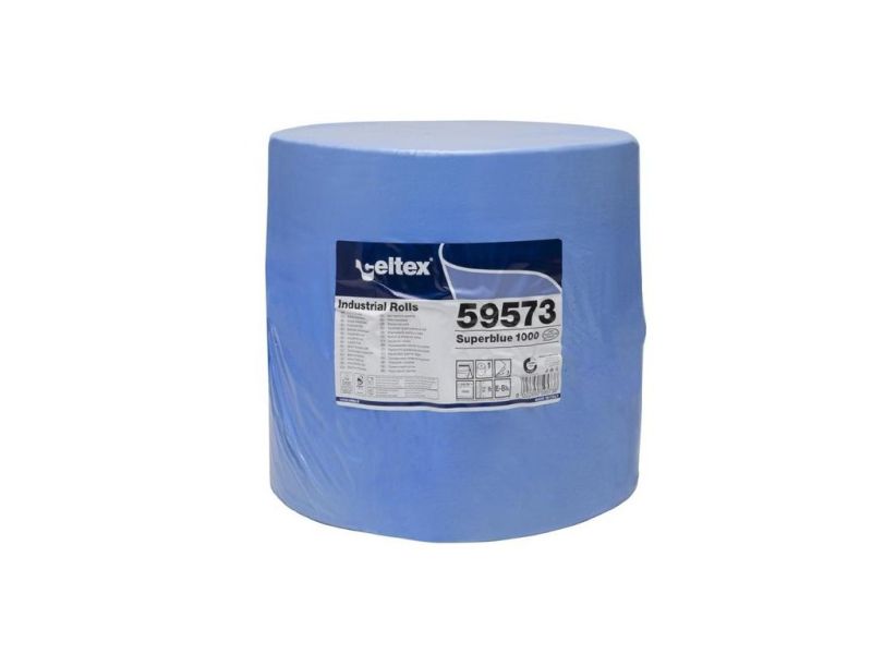 CELTEX SUPER BLUE - Rolka papieru przemysłowego niebieska, 1000 ścinków
