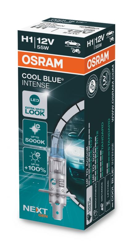 OSRAM CoolBlue Intense H1 55W NextGeneration 5000K 1ks