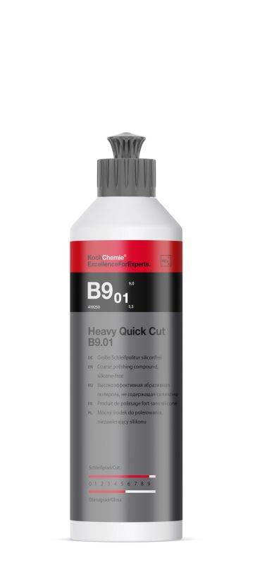 Koch Chemie Heavy Quick Cut B9.01 - Pasta de polimento grossa 250ml