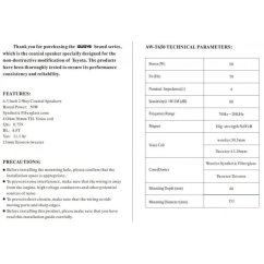 Reproduktory Awave AWT650 pro Toyota Citroen C1 Peugeot 108 Subaru Forester