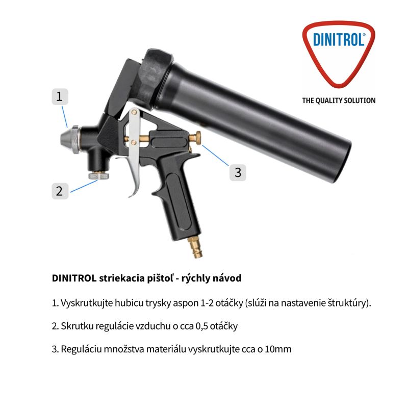 DINITROL 9053 1-P brizgalna pištola za tesnila (DINITROL 750)
