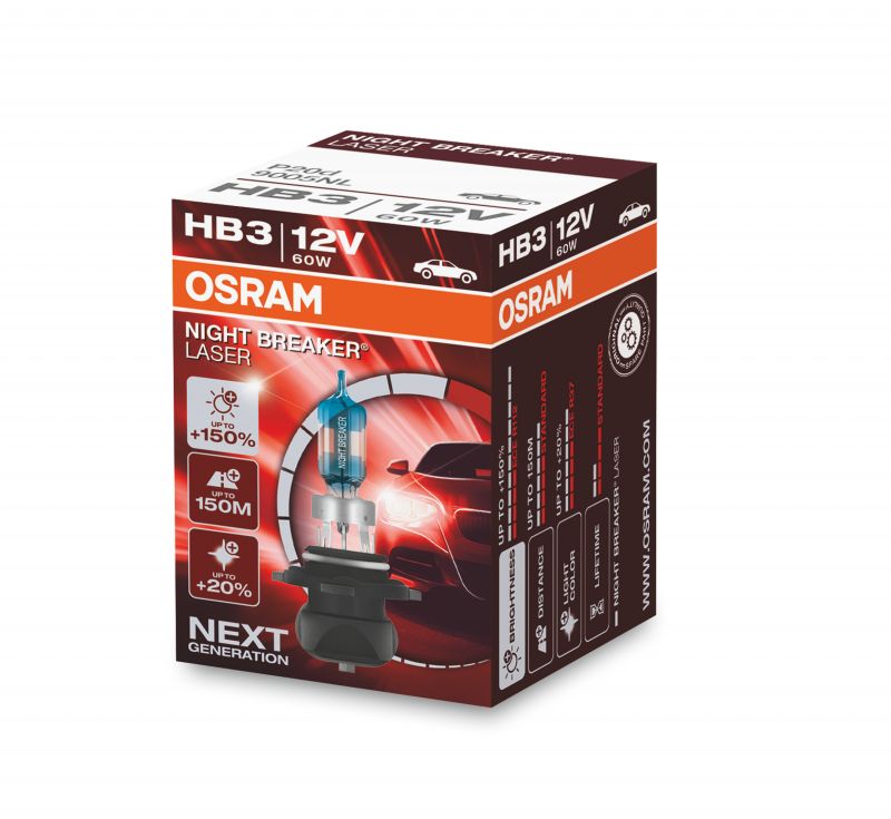 HB3 OSRAM Night Breaker Laser +150% 1ks